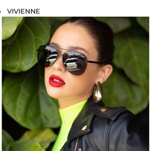 Quay Vivienne Black Sunglasses